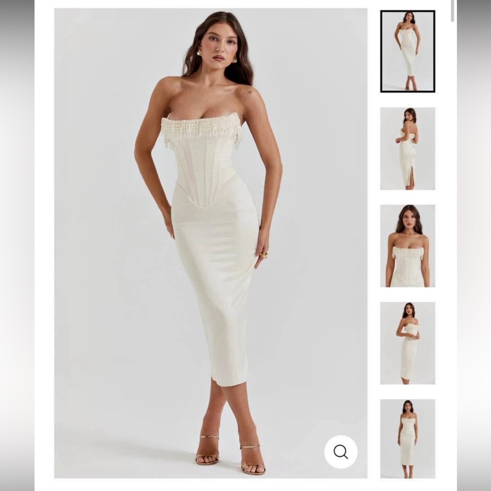 Women's Cream Corset Dress ♡